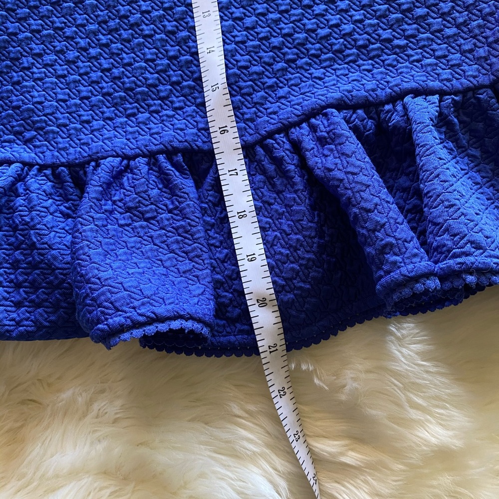 Anthropologie Postage Stamp Blue Skirt - Picture 8 of 8